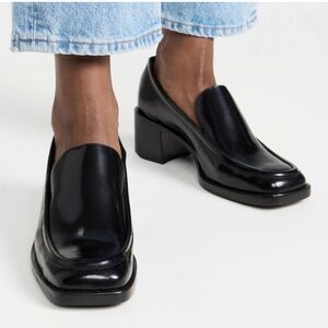 Reformation Noah Heeled Loafers, Size 8